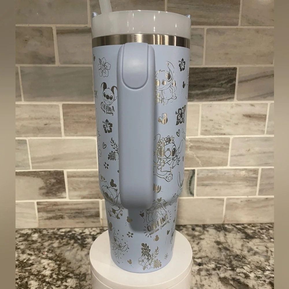 Lilo and stitch laser engraved Stanley Tumbler cup 30 oz 40 oz NEW choose color - Picture 5 of 7
